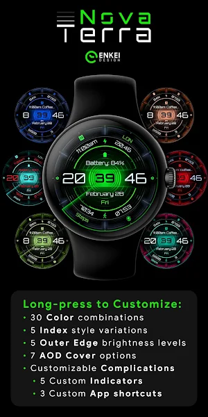 Nova Terra - watch face Screenshot 2
