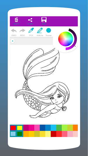 Mermaids Coloring Book Screenshot 0