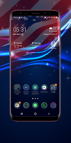 American Flag Wallpaper Screenshot 0