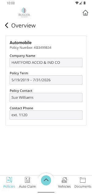 Bulger Insurance Online Screenshot 3