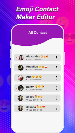 Emoji Contact Maker - Editor Screenshot 1