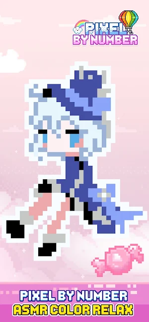 Pixel by Number: ASMR Coloring Screenshot 0