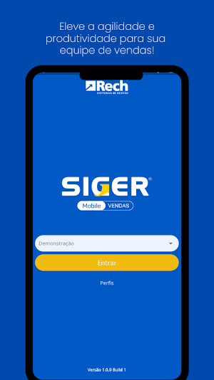 SIGER Mobile Vendas Screenshot 0