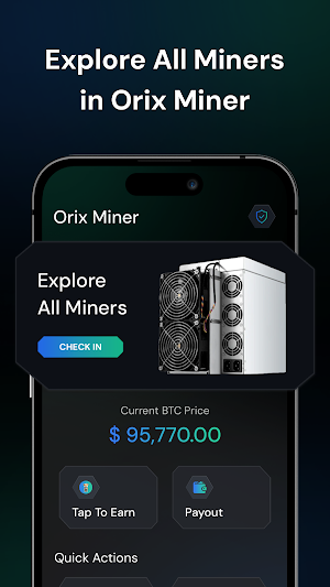 Orix Miner - Rent Coin Miners Screenshot 0