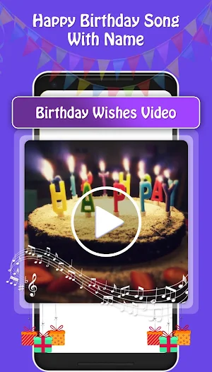 Birthday Song With Name - Wish Video Maker Screenshot 1