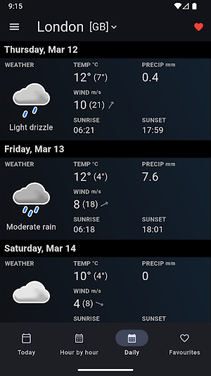 Sol: Weather app Screenshot 2
