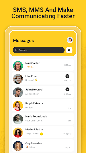 Messages SMS, MMS, Texting App Screenshot 0