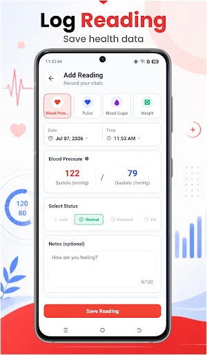 BP Tracker: Blood Pressure App Screenshot 2