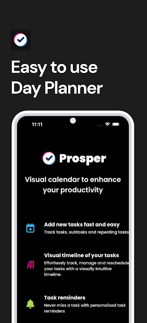 Prosper - Tasks & Day Planner Screenshot 0