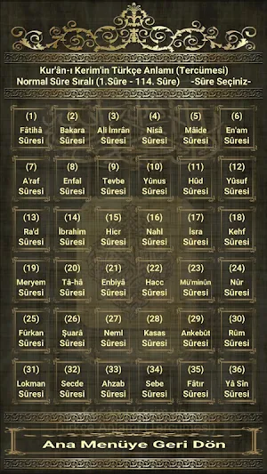 Kur'ân-ı Kerim Türkçe Anlamı (Tercümesi) Screenshot 2