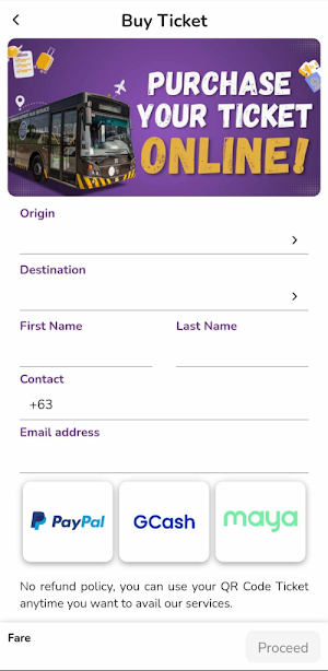 UBE EXPRESS Screenshot 1