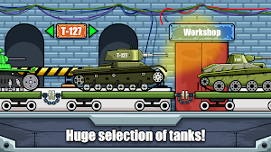 Tank Battle 2D: War and Heroes Screenshot 0