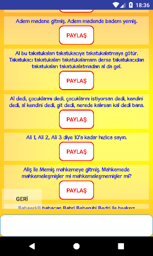 Tekerlemeler Screenshot 3
