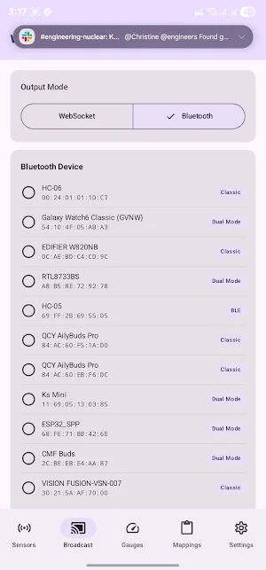 SensorCast -Stream Sensor Data Screenshot 3