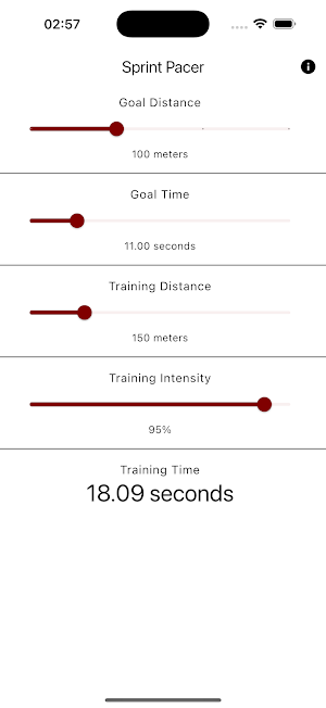 Sprint Pacer Screenshot 1