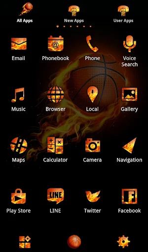 Fireball +HOME Theme Screenshot 2