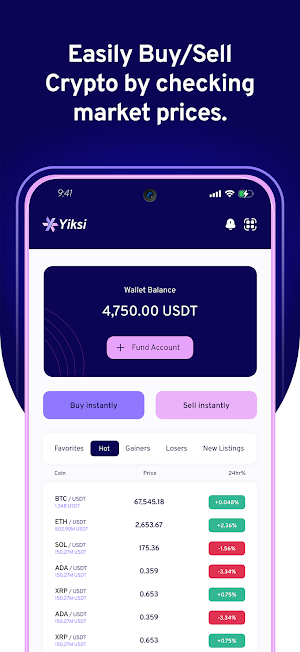 Yiksi Wallet Screenshot 1