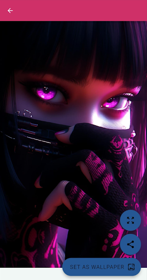 Girl Mask Wallpapers Screenshot 3