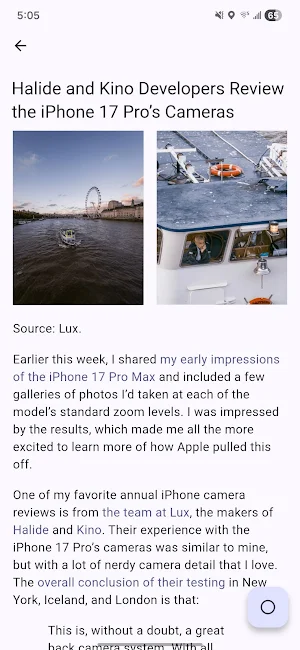 Fleuron - Read Miniflux Feeds Screenshot 2