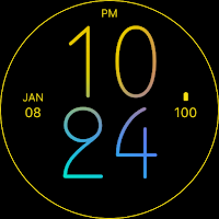 Yellow Blue Air Watch Face