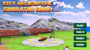 City Helicopter Sim Game - 2 Screenshot 0