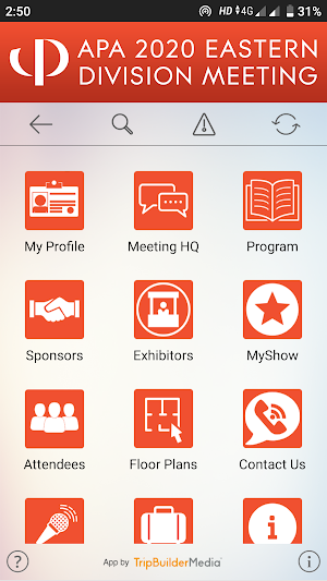 APA Meetings Screenshot 2