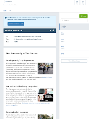 Park South Concierge Portal Screenshot 3