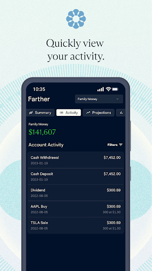 Farther: Invest & Save Screenshot 1