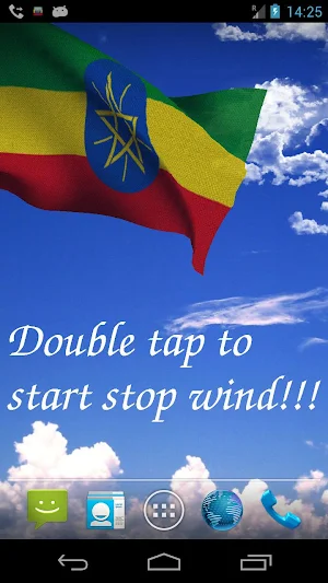 Ethiopia Flag Live Wallpaper Screenshot 0