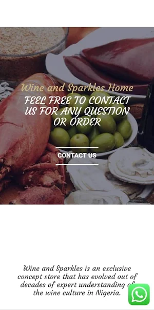 Wine and Sparkles Home Screenshot 1