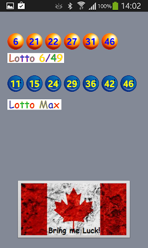 Numbers for Lotto649 LottoMax Screenshot 0