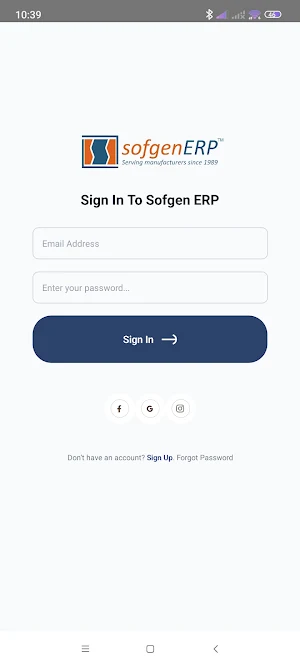 Sofgen ERP Screenshot 2