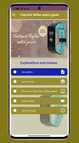 Fastrack Reflex watch guide Screenshot 0