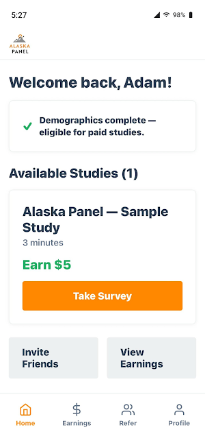 Alaska Panel Screenshot 1