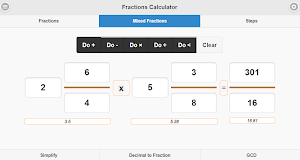Fractions Calculator Screenshot 1