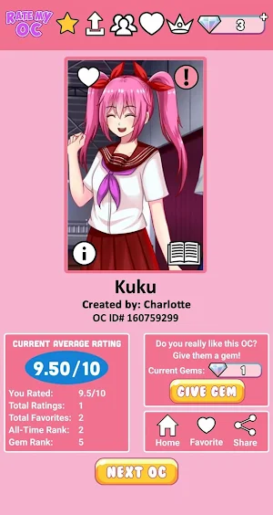Rate My OC Screenshot 3