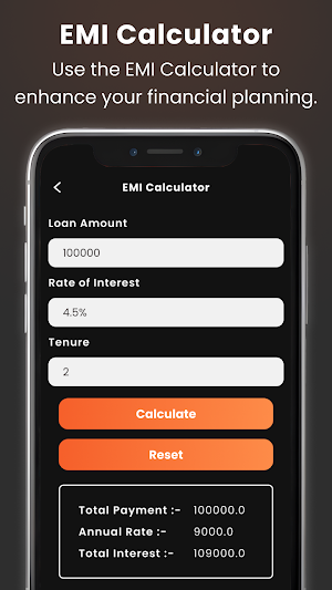 Fast EMI Loan Calculator Screenshot 1