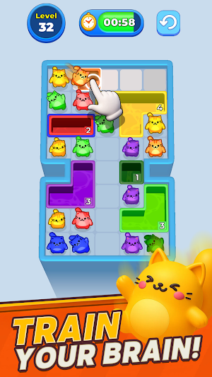 Drop Kitty : Color Puzzle Screenshot 2
