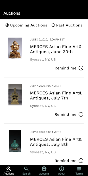 Merces Gallery Live Bidding Screenshot 0