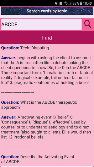 Rational emotive behavior therapy Exam Review . Screenshot 3