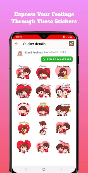 Emoji stickers feelings Screenshot 3