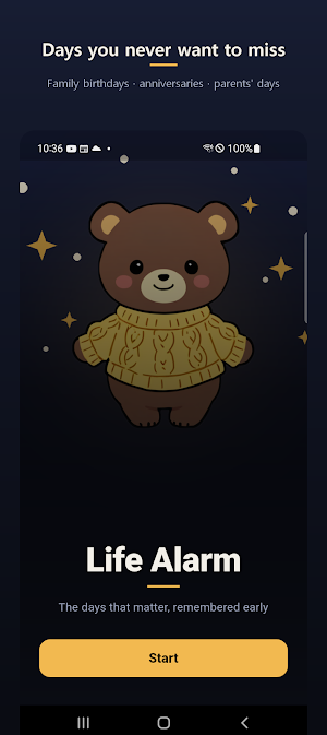 Life Alarm - Birthday Reminder Screenshot 0