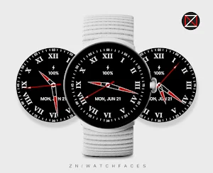 Black Analogue C Watch Face Screenshot 1