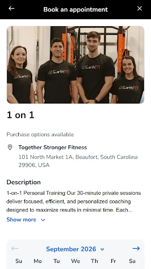 Together Stronger Fitness Screenshot 2