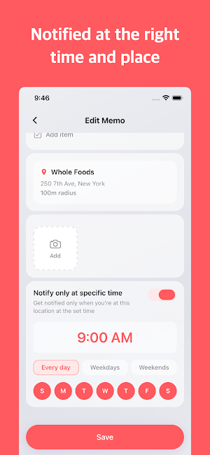 PlaceMemo - Location Reminders Screenshot 3