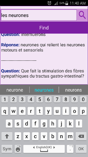 Anatomie Et Physiologie: 2900 Concepts & Questions Screenshot 3