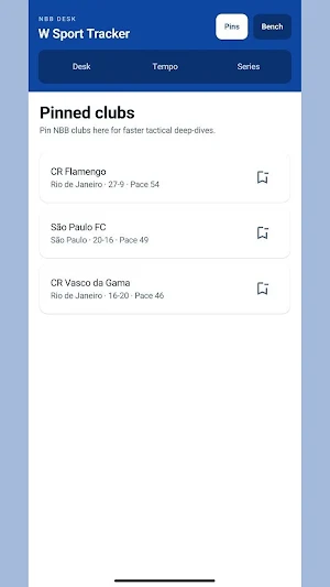 W Sport Tracker Screenshot 1