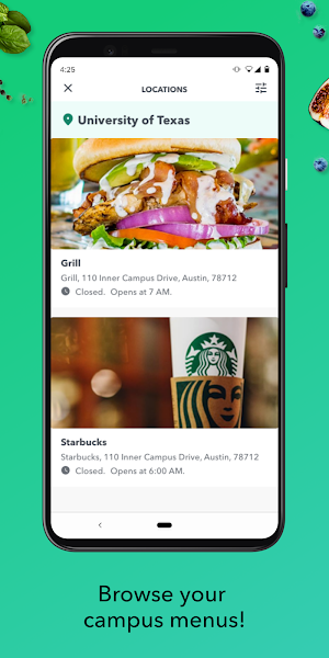 Campus EATS Screenshot 1