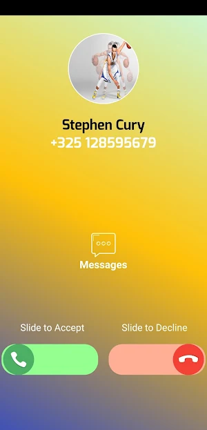 Stephen Curry Fake Call Screenshot 1