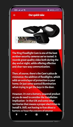 Ring Floodlight Camera Guide Screenshot 1